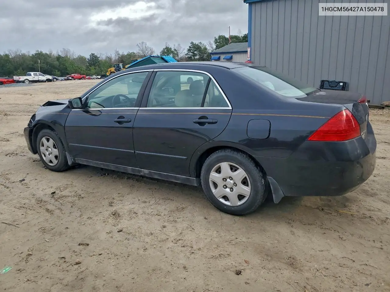 1HGCM56427A150478 2007 Honda Accord Lx