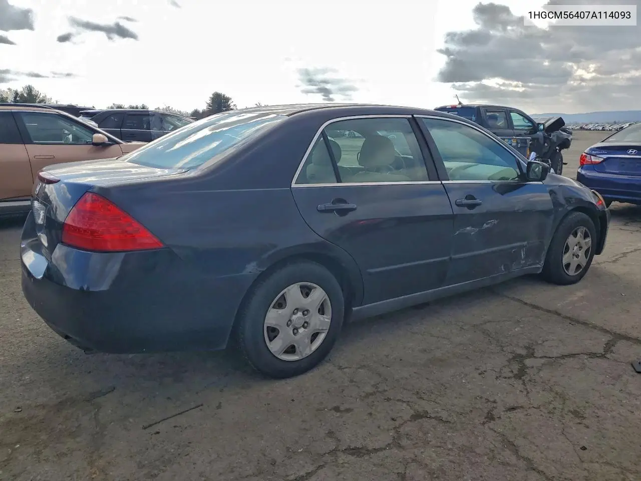 1HGCM56407A114093 2007 Honda Accord Lx
