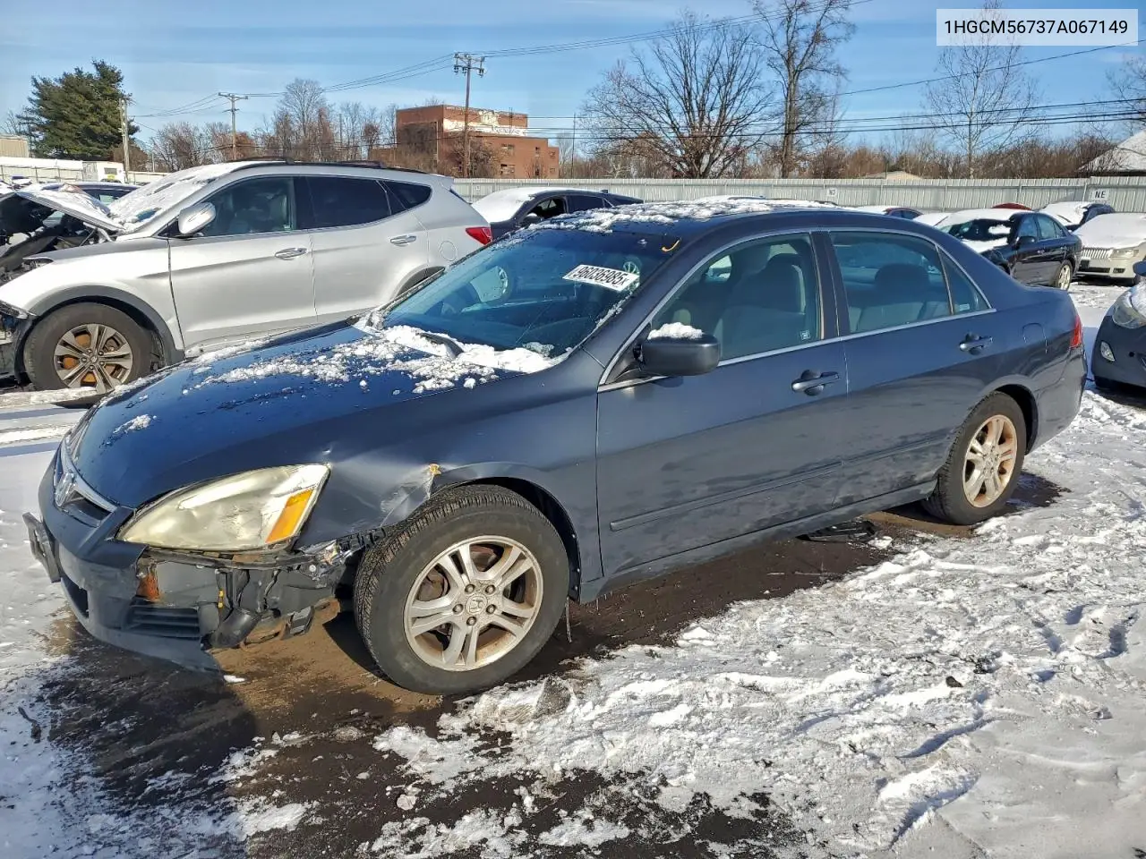 1HGCM56737A067149 2007 Honda Accord Ex