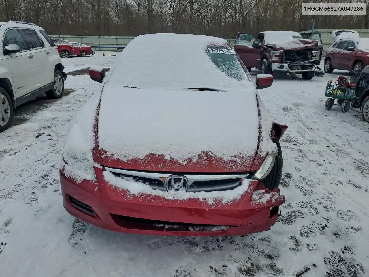 1HGCM66827A049286 2007 Honda Accord Ex