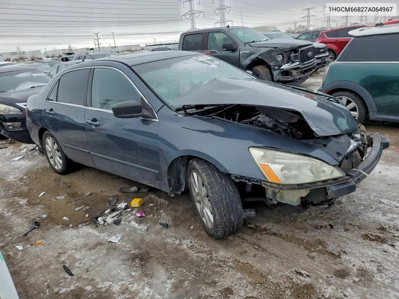 1HGCM66827A064967 2007 Honda Accord Ex