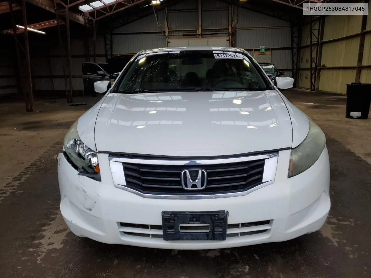 2008 Honda Accord Lx VIN: 1HGCP26308A817045 Lot: 51172824