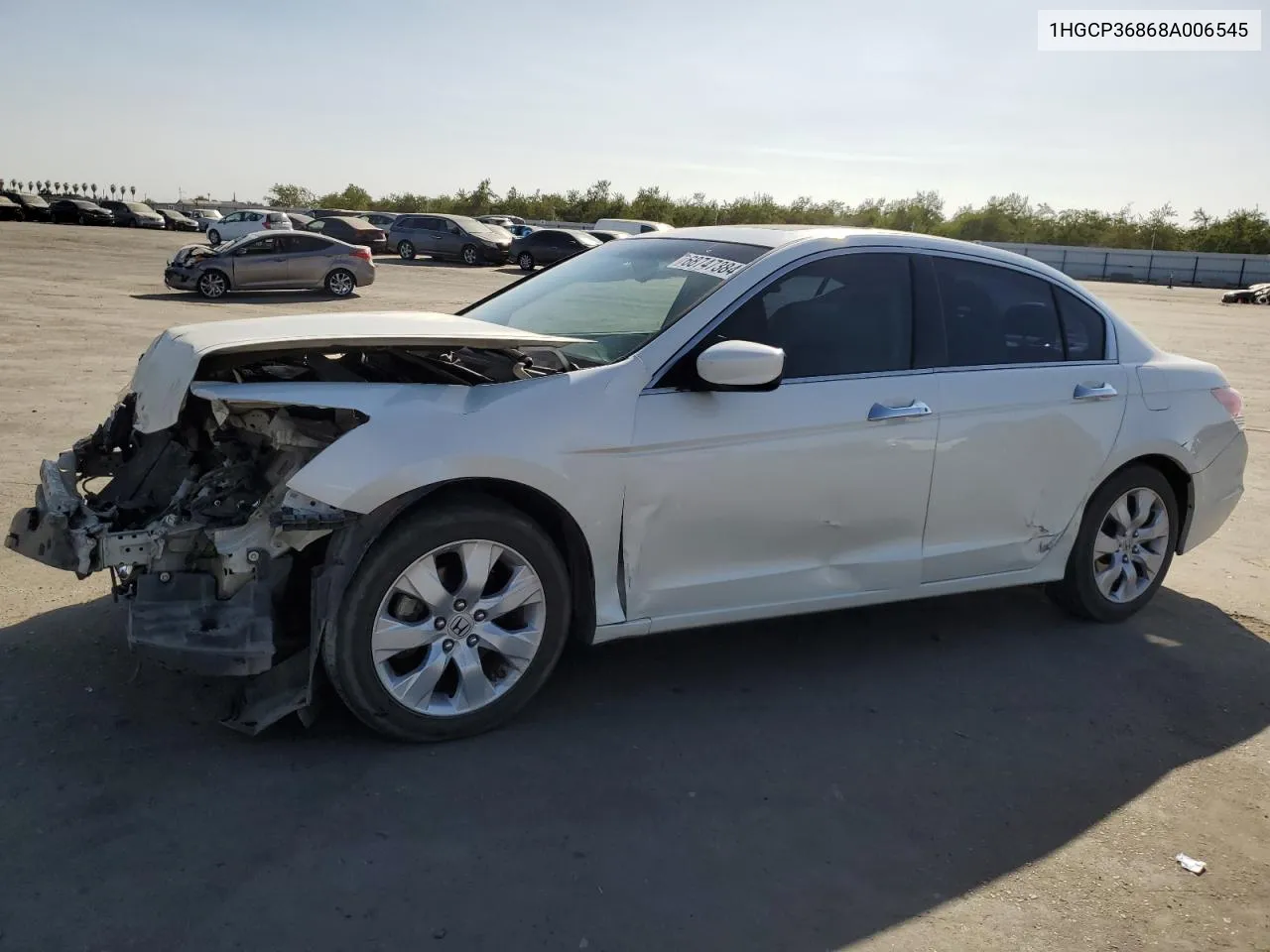 2008 Honda Accord Exl VIN: 1HGCP36868A006545 Lot: 68747384