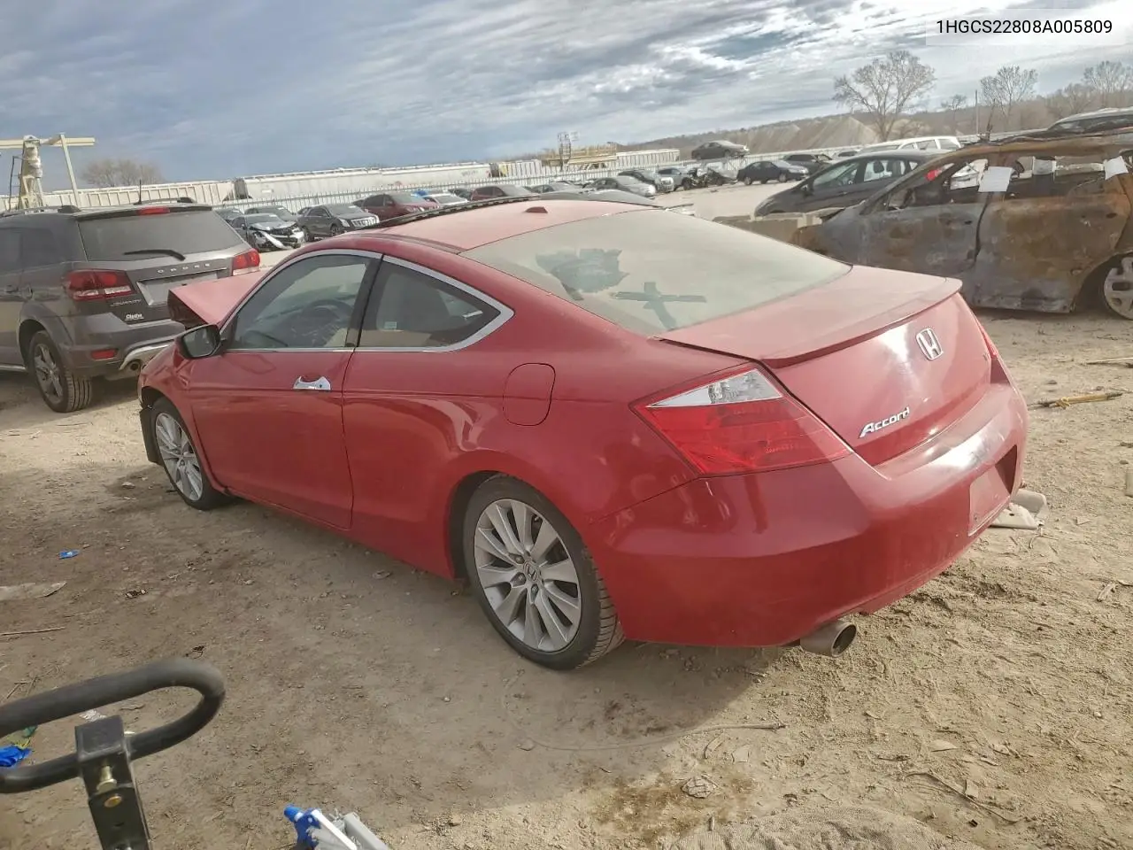 1HGCS22808A005809 2008 Honda Accord Exl