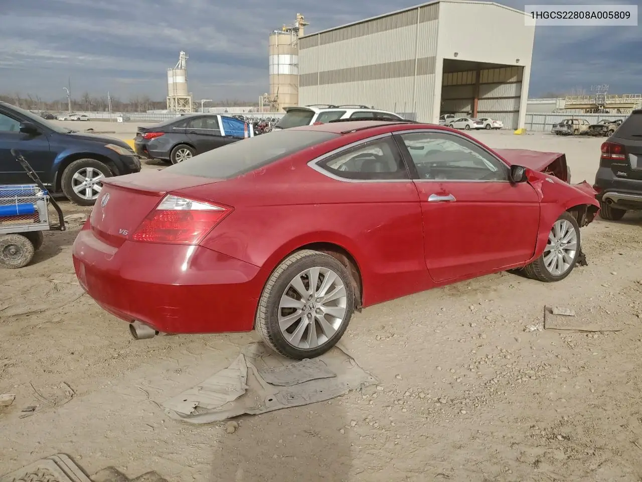 1HGCS22808A005809 2008 Honda Accord Exl