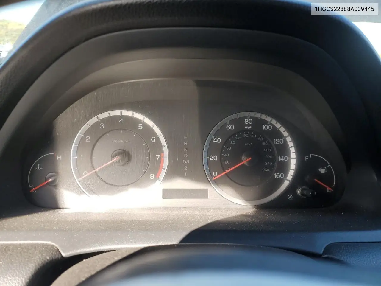 1HGCS22888A009445 2008 Honda Accord Exl