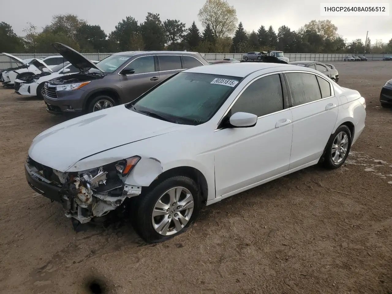 1HGCP26408A056512 2008 Honda Accord Lxp