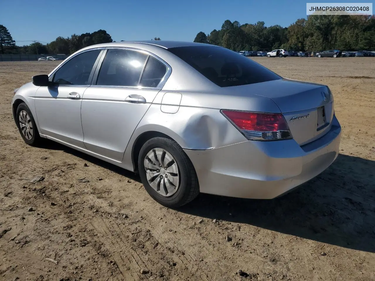 JHMCP26308C020408 2008 Honda Accord Lx