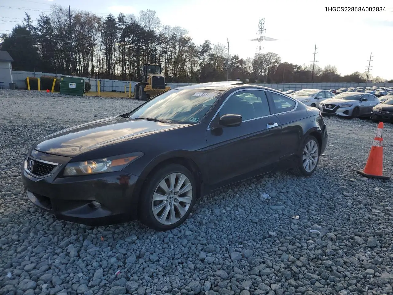 1HGCS22868A002834 2008 Honda Accord Exl