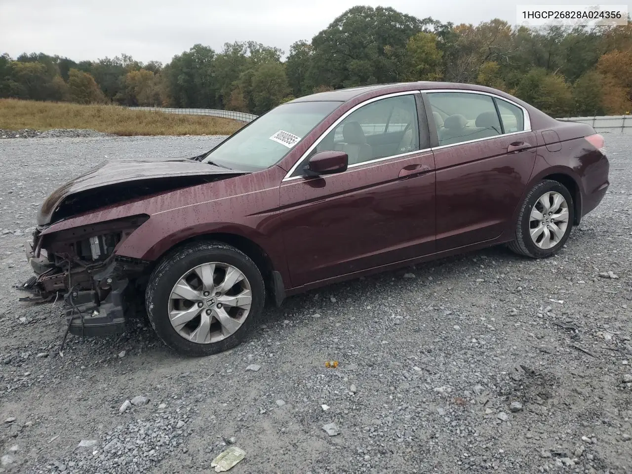 1HGCP26828A024356 2008 Honda Accord Exl