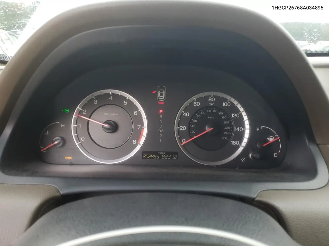 1HGCP26768A034895 2008 Honda Accord Ex