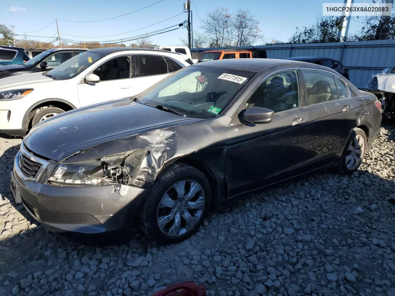 1HGCP263X8A020883 2008 Honda Accord Lx