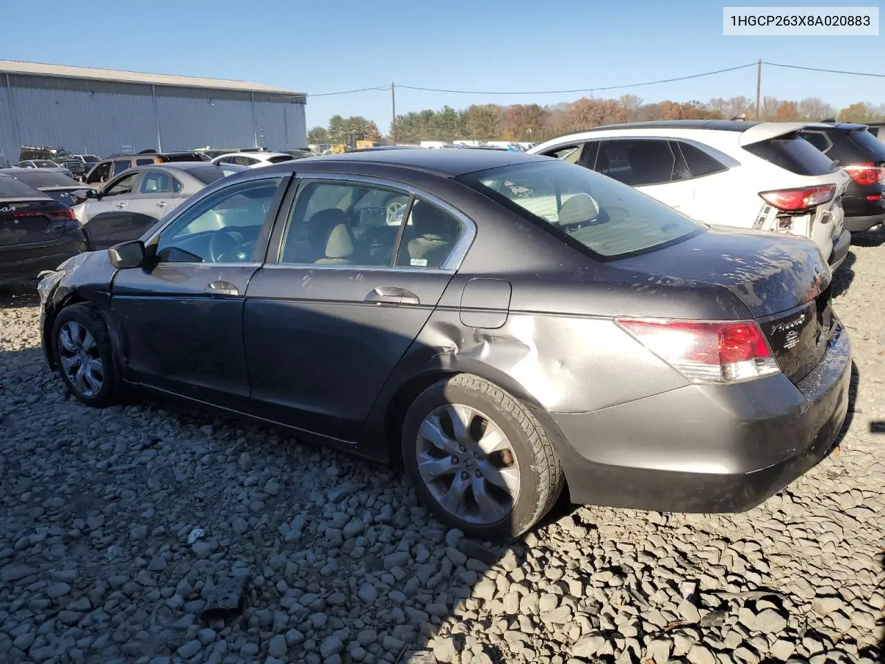 1HGCP263X8A020883 2008 Honda Accord Lx