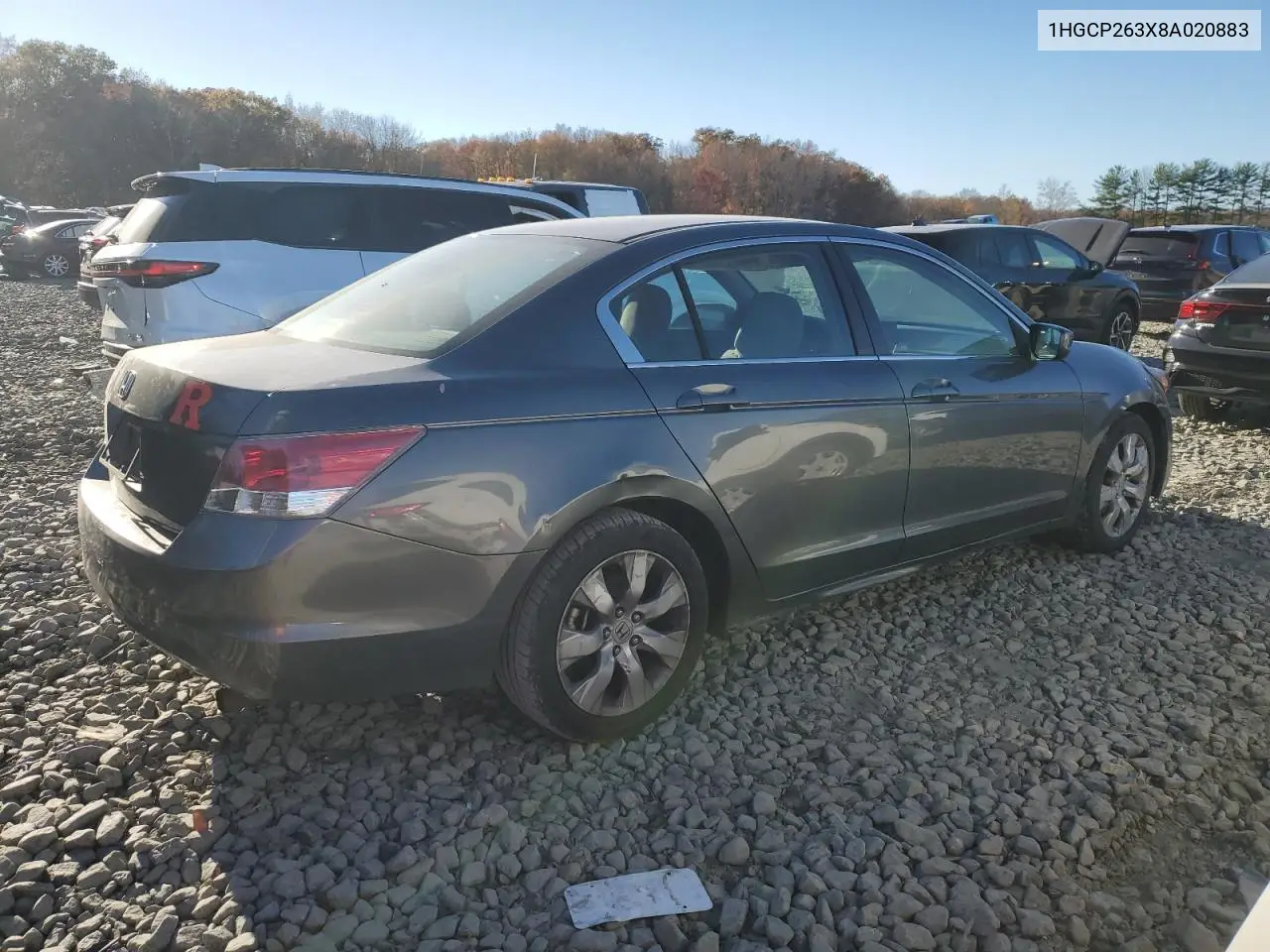1HGCP263X8A020883 2008 Honda Accord Lx