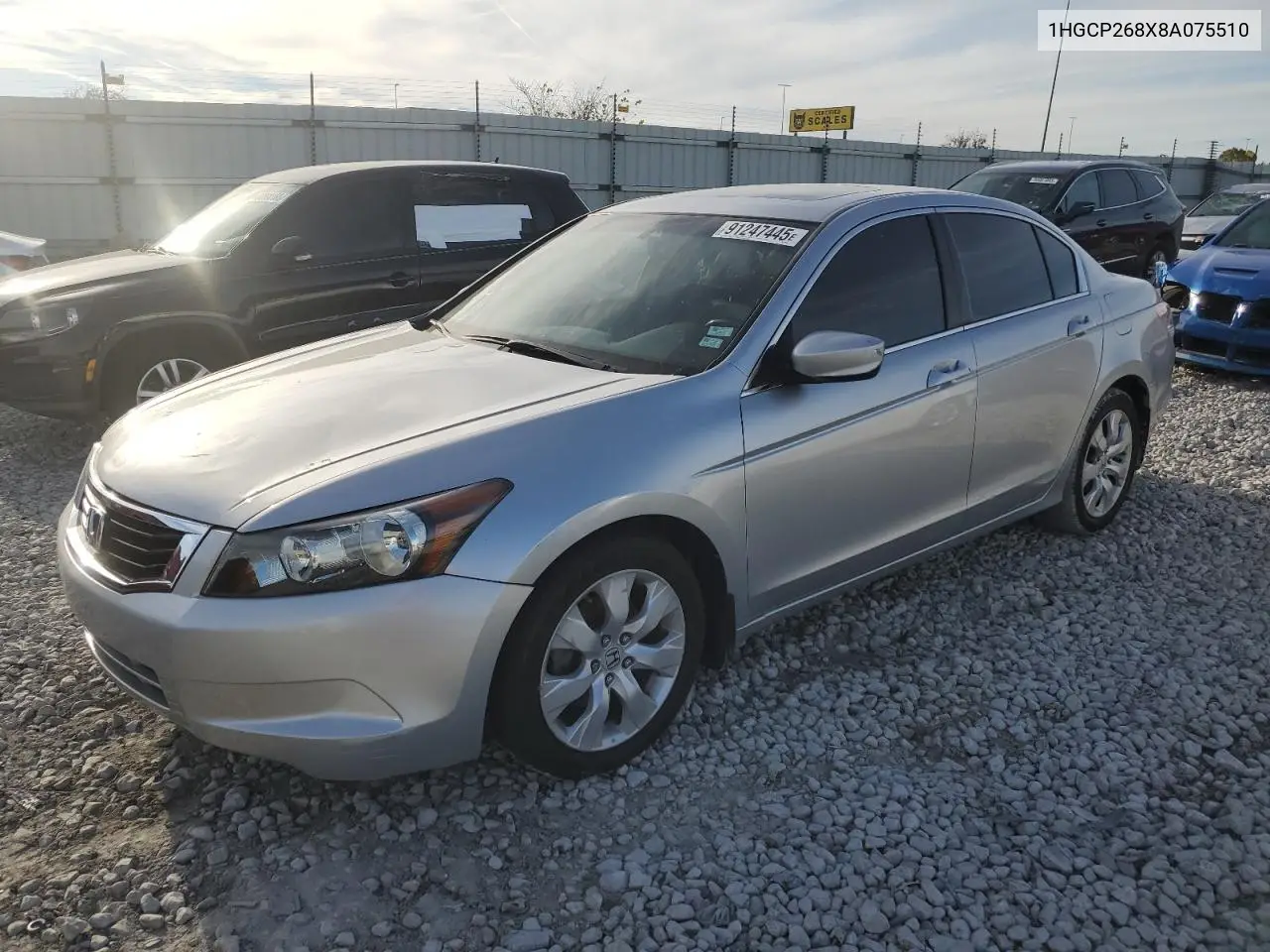 1HGCP268X8A075510 2008 Honda Accord Exl