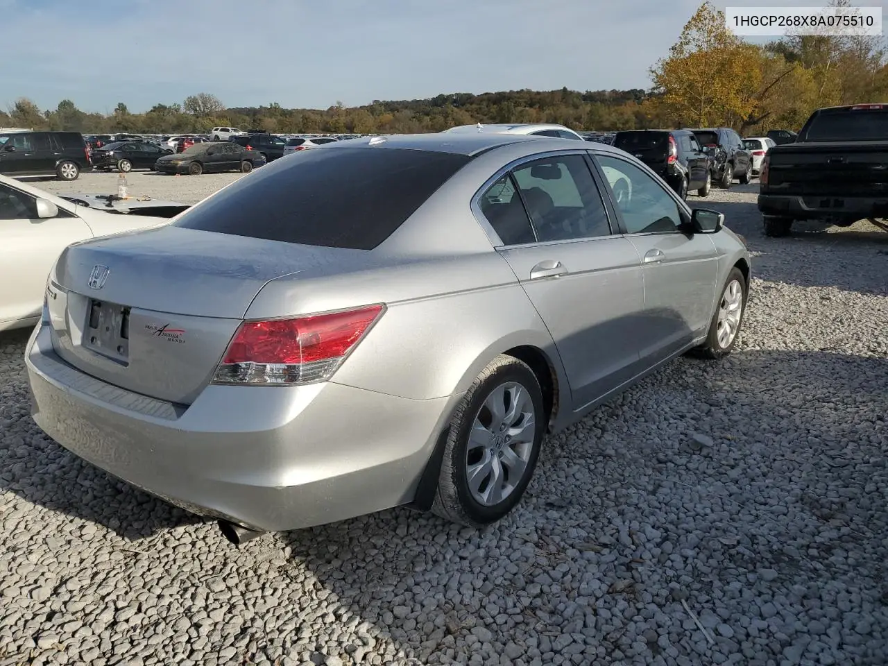 1HGCP268X8A075510 2008 Honda Accord Exl