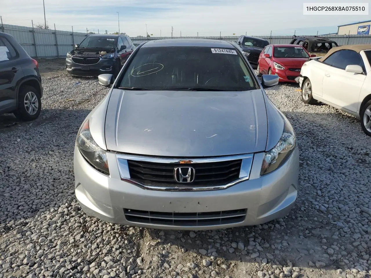 1HGCP268X8A075510 2008 Honda Accord Exl