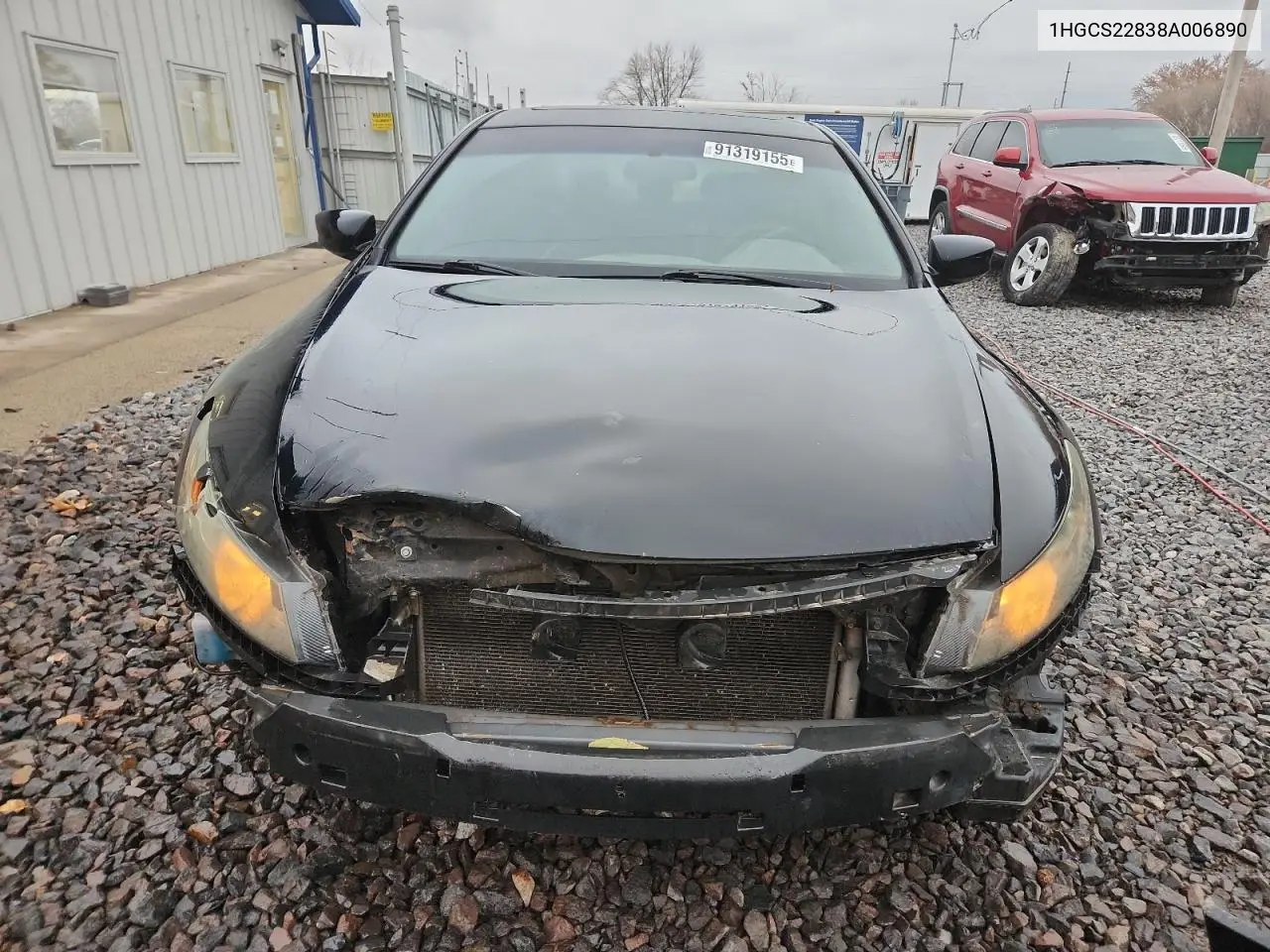 1HGCS22838A006890 2008 Honda Accord Exl