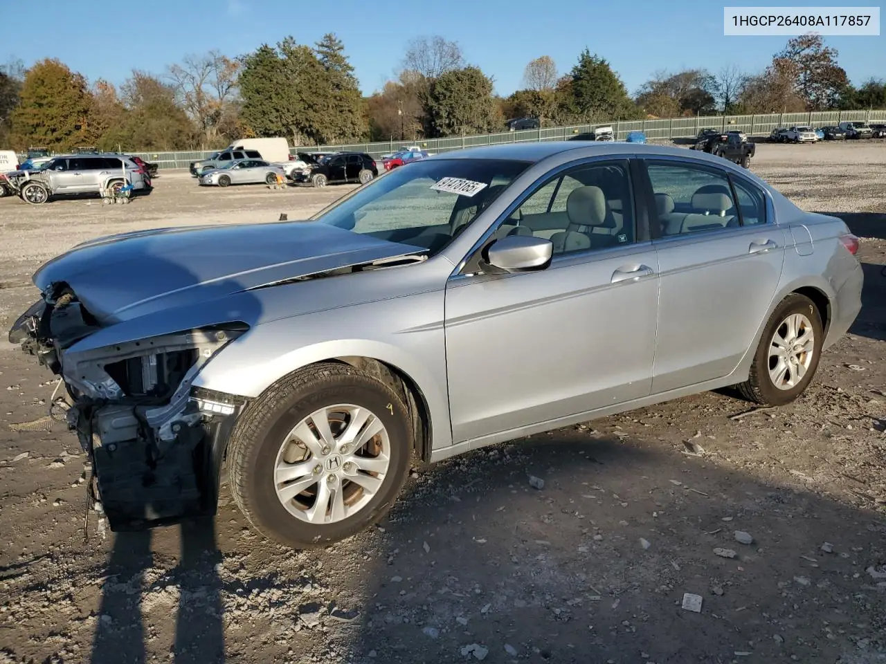1HGCP26408A117857 2008 Honda Accord Lxp