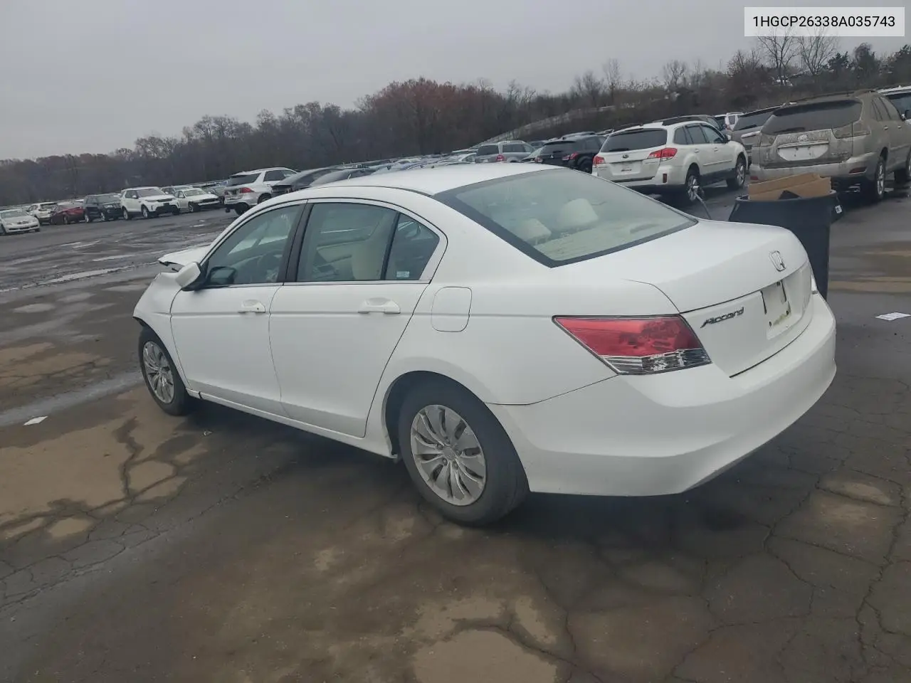 1HGCP26338A035743 2008 Honda Accord Lx