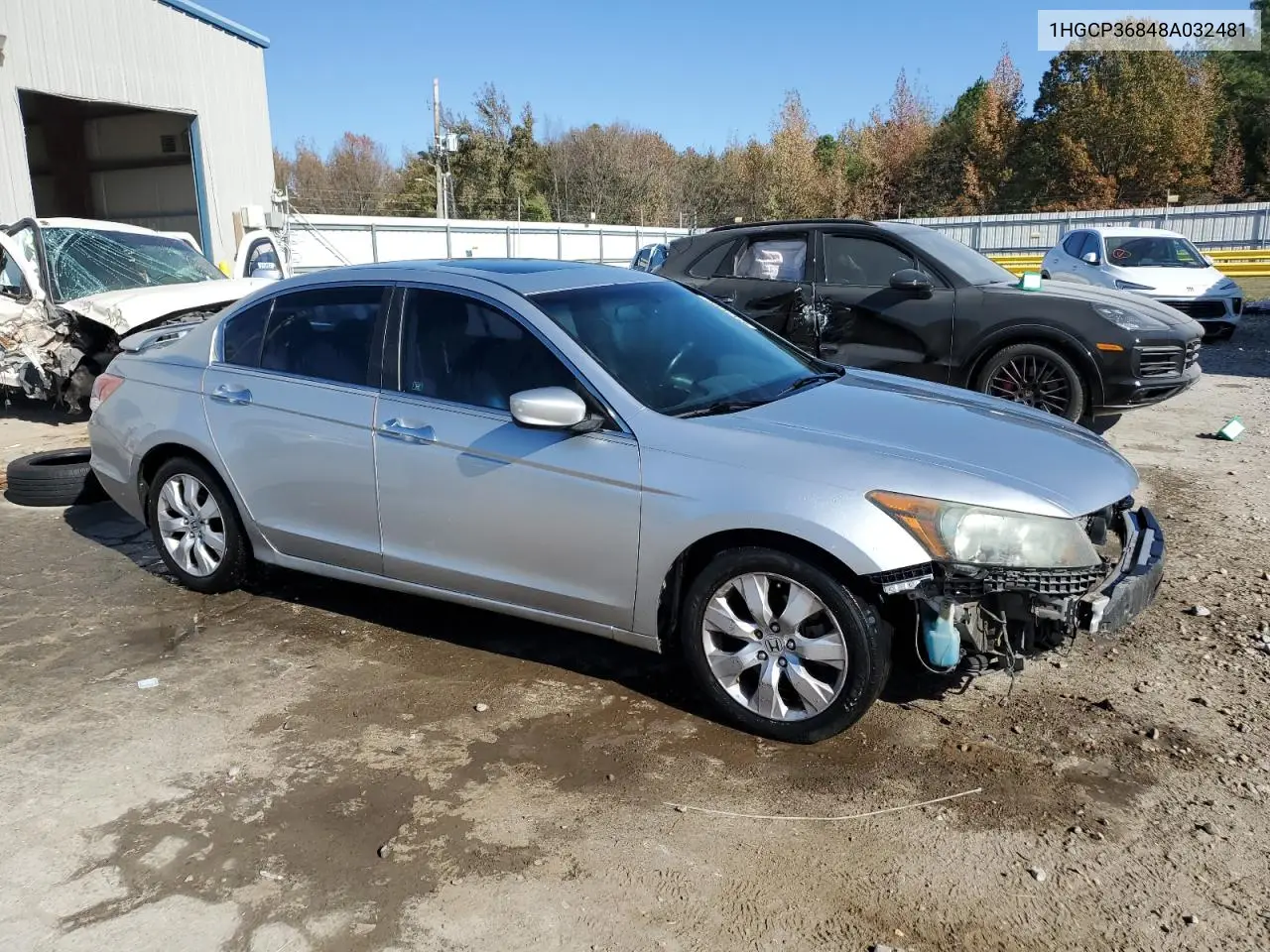 1HGCP36848A032481 2008 Honda Accord Exl