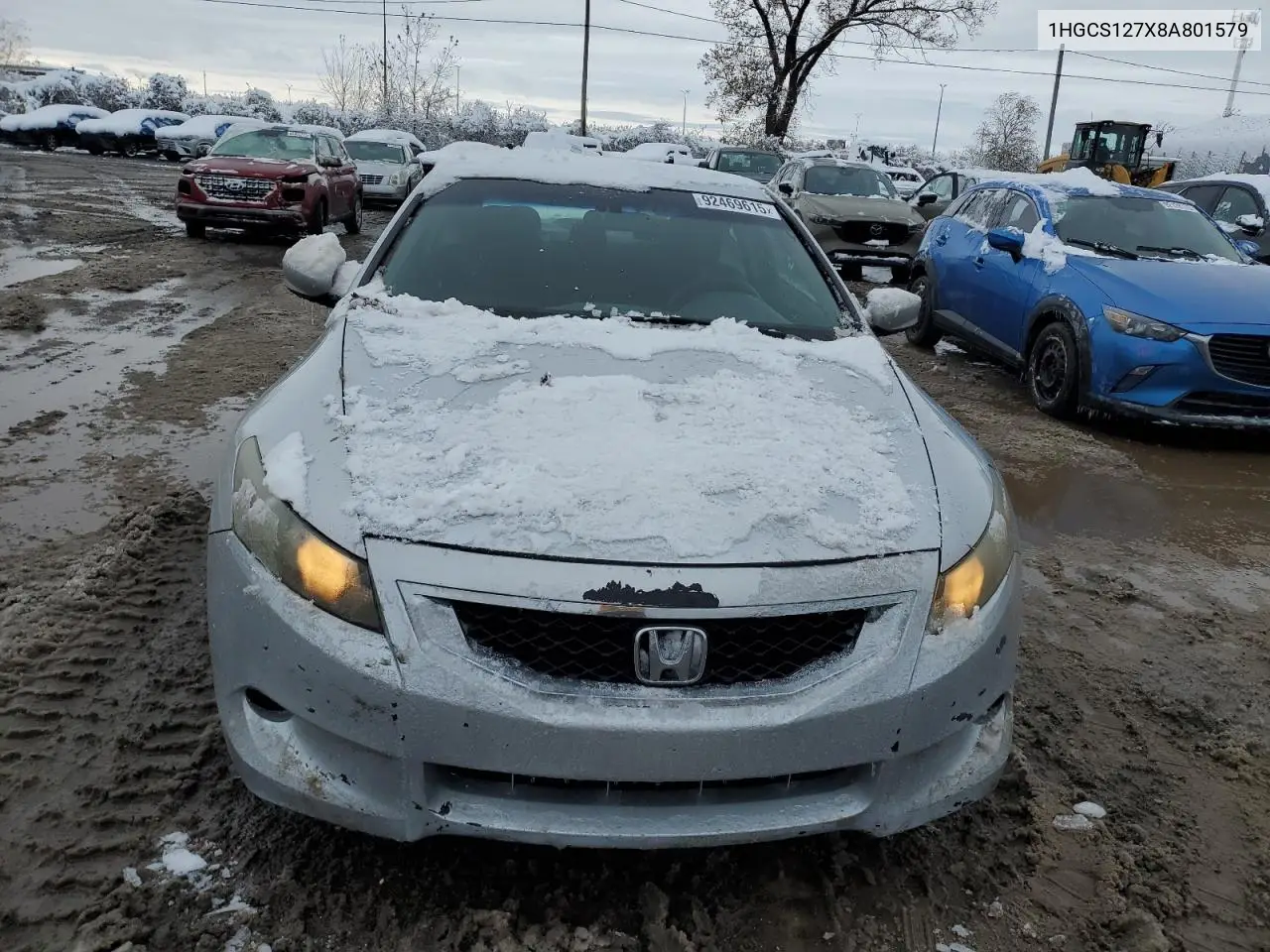 1HGCS127X8A801579 2008 Honda Accord Ex