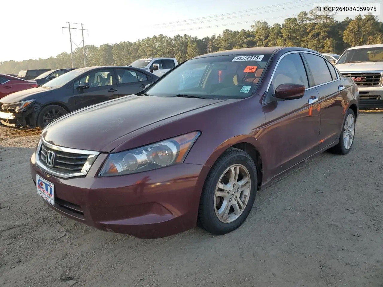 1HGCP26408A059975 2008 Honda Accord Lxp