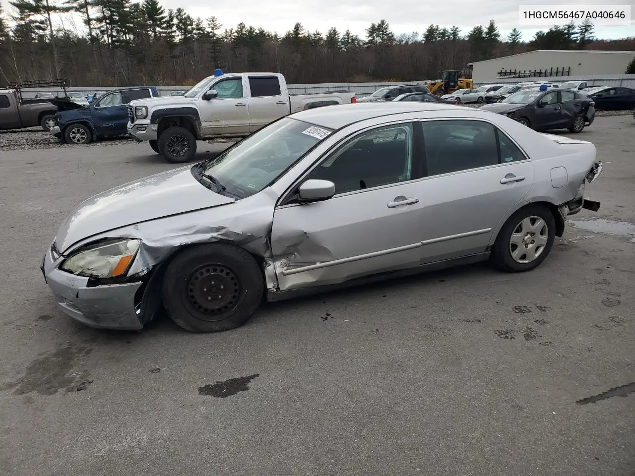 1HGCM56467A040646 2008 Honda Accord Lx