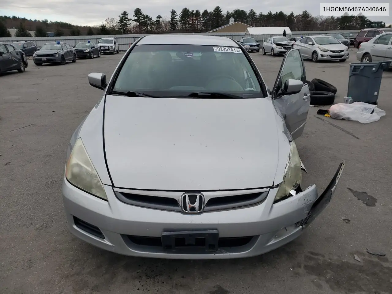 1HGCM56467A040646 2008 Honda Accord Lx