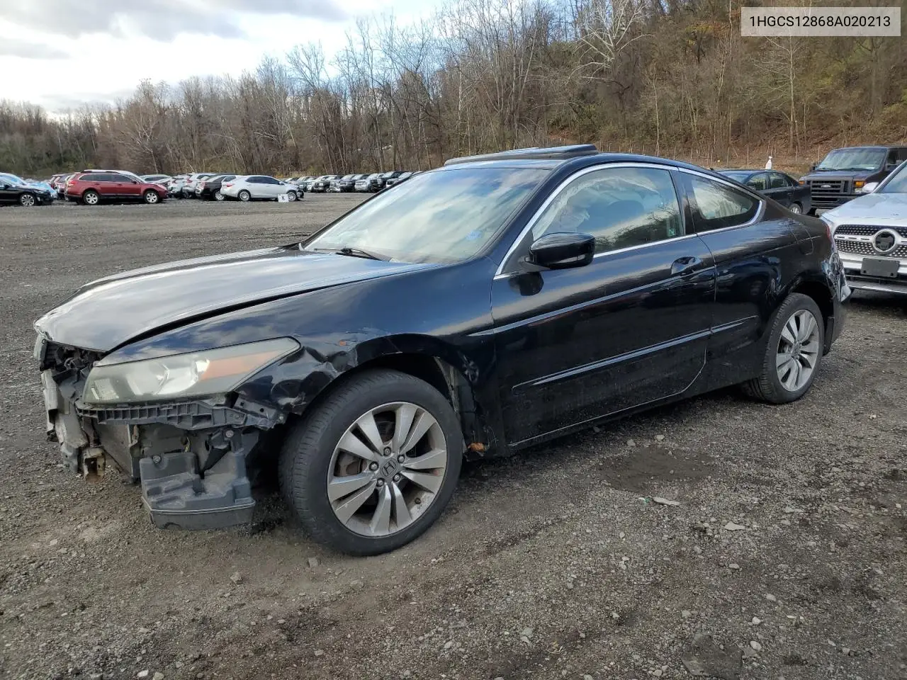 1HGCS12868A020213 2008 Honda Accord Exl