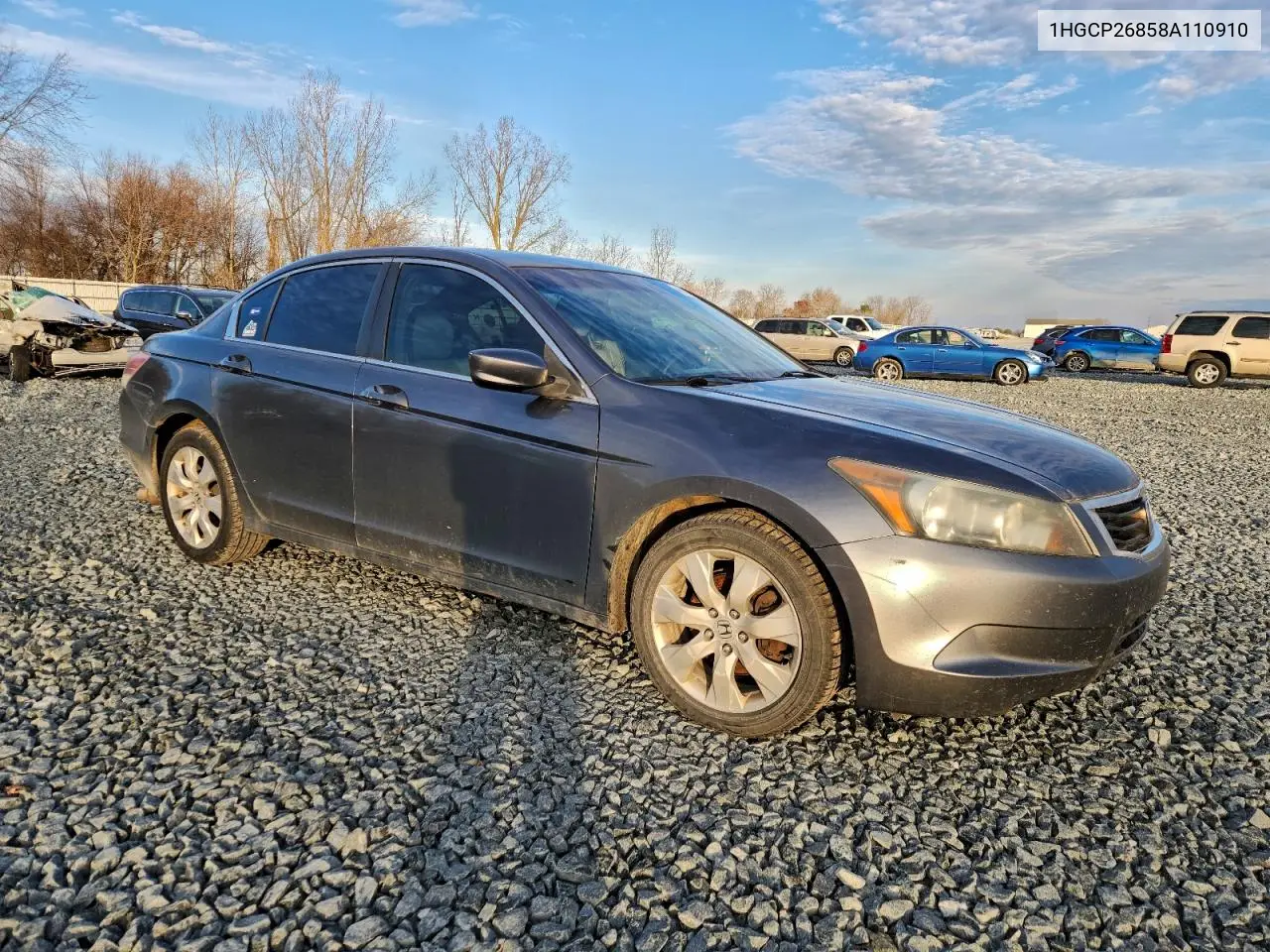 1HGCP26858A110910 2008 Honda Accord Exl