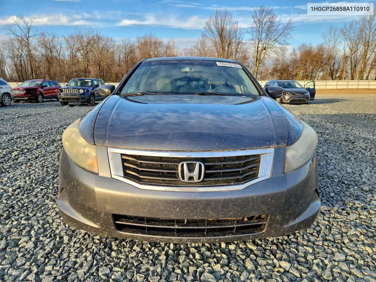 1HGCP26858A110910 2008 Honda Accord Exl