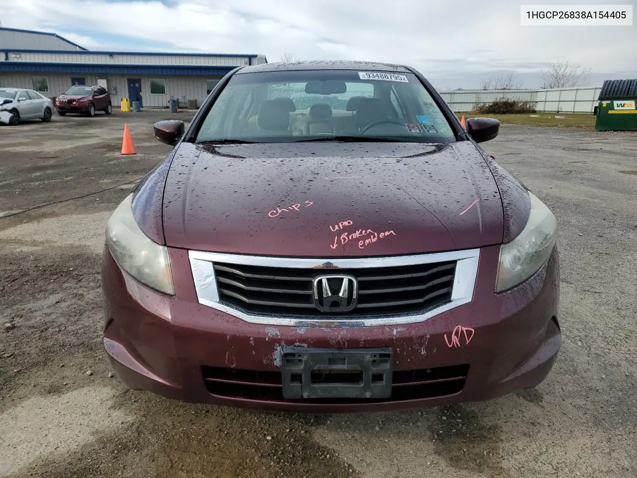 1HGCP26838A154405 2008 Honda Accord Exl