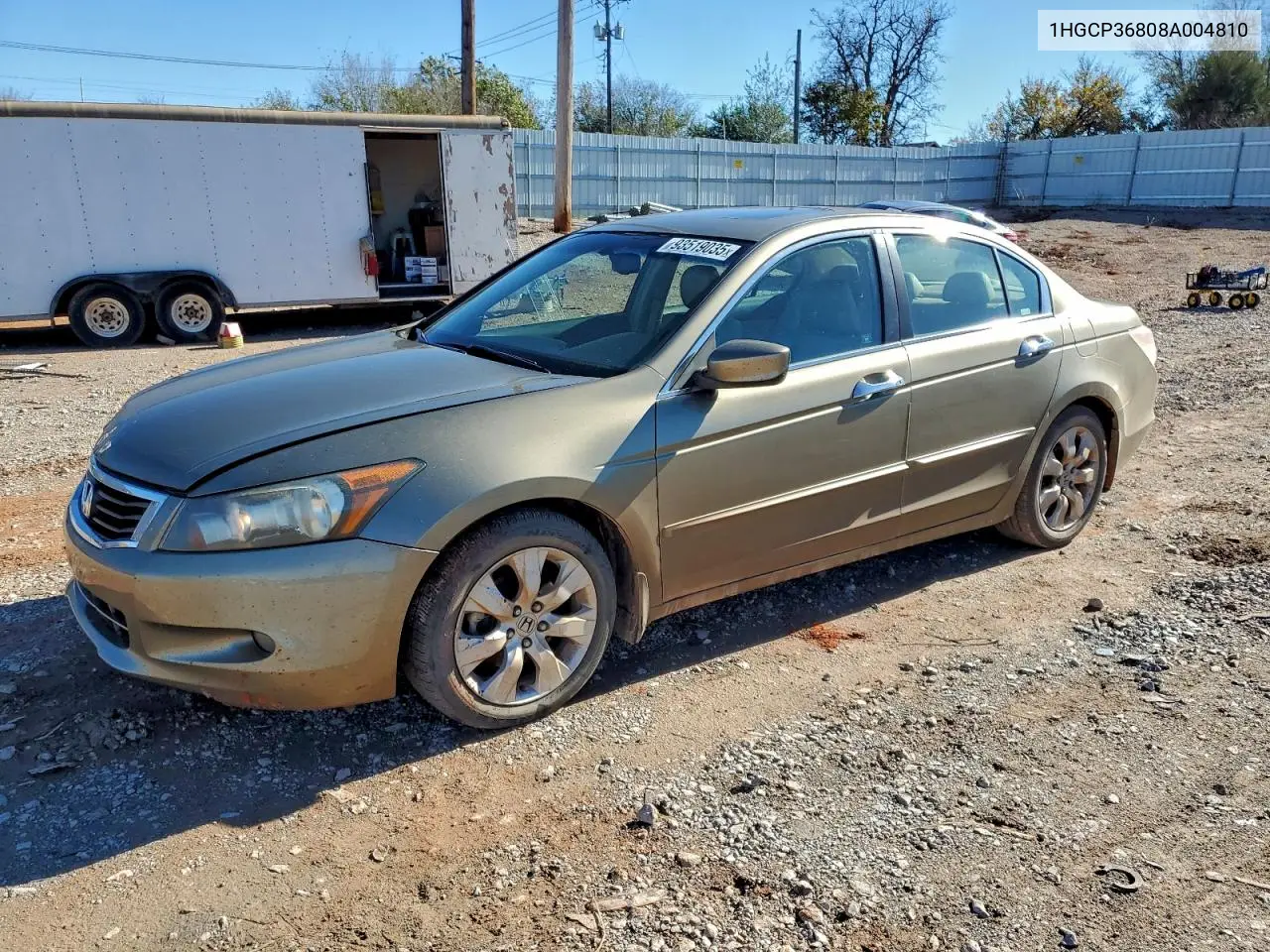 1HGCP36808A004810 2008 Honda Accord Exl