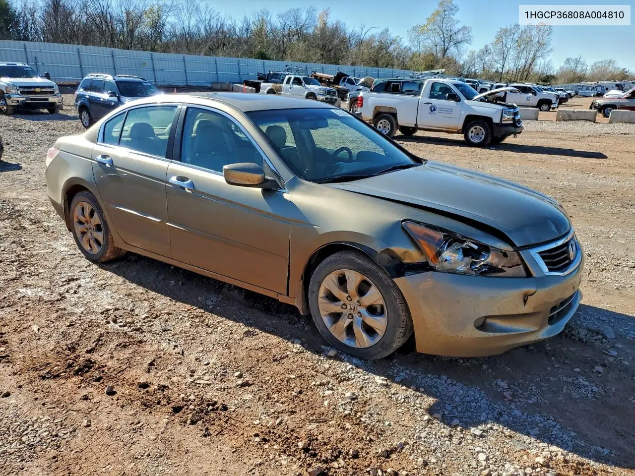 1HGCP36808A004810 2008 Honda Accord Exl