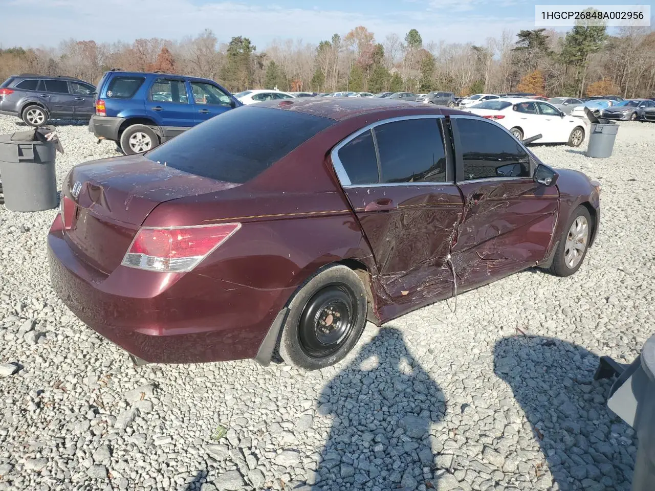 1HGCP26848A002956 2008 Honda Accord Exl