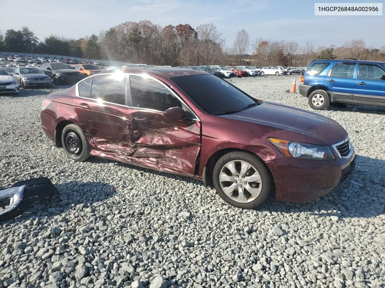 1HGCP26848A002956 2008 Honda Accord Exl