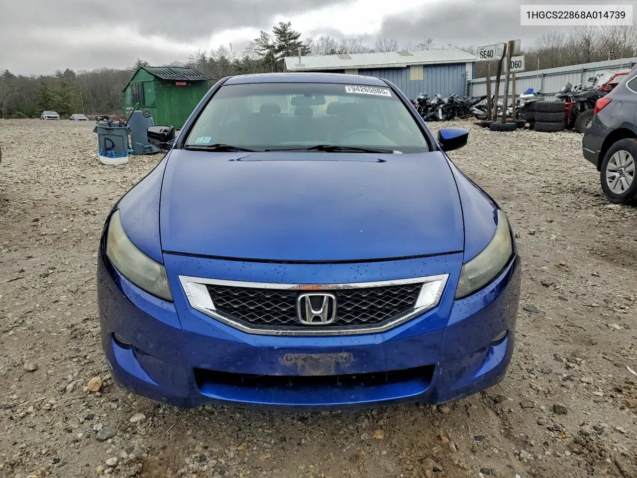 1HGCS22868A014739 2008 Honda Accord Exl