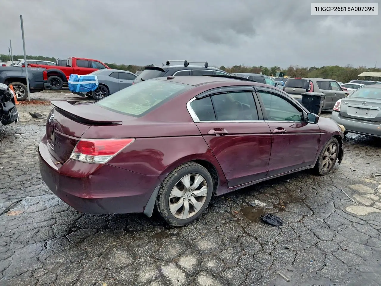 1HGCP26818A007399 2008 Honda Accord Exl