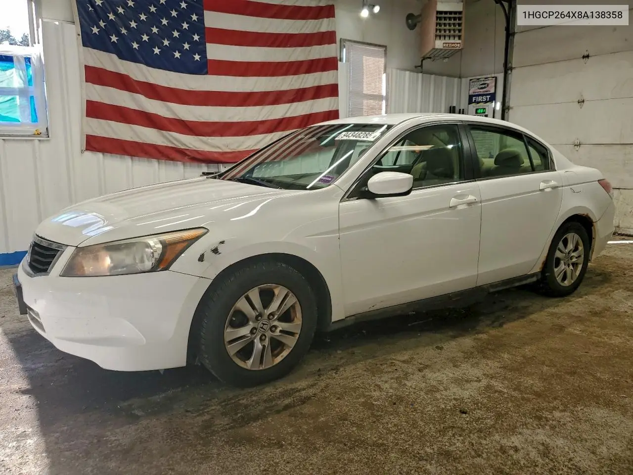 1HGCP264X8A138358 2008 Honda Accord Lxp