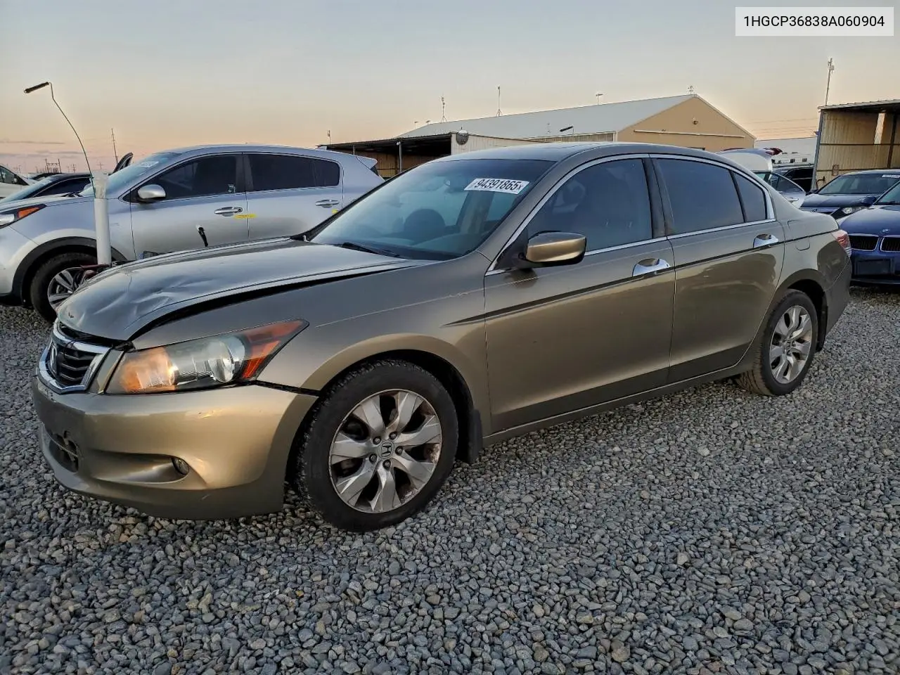 1HGCP36838A060904 2008 Honda Accord Exl