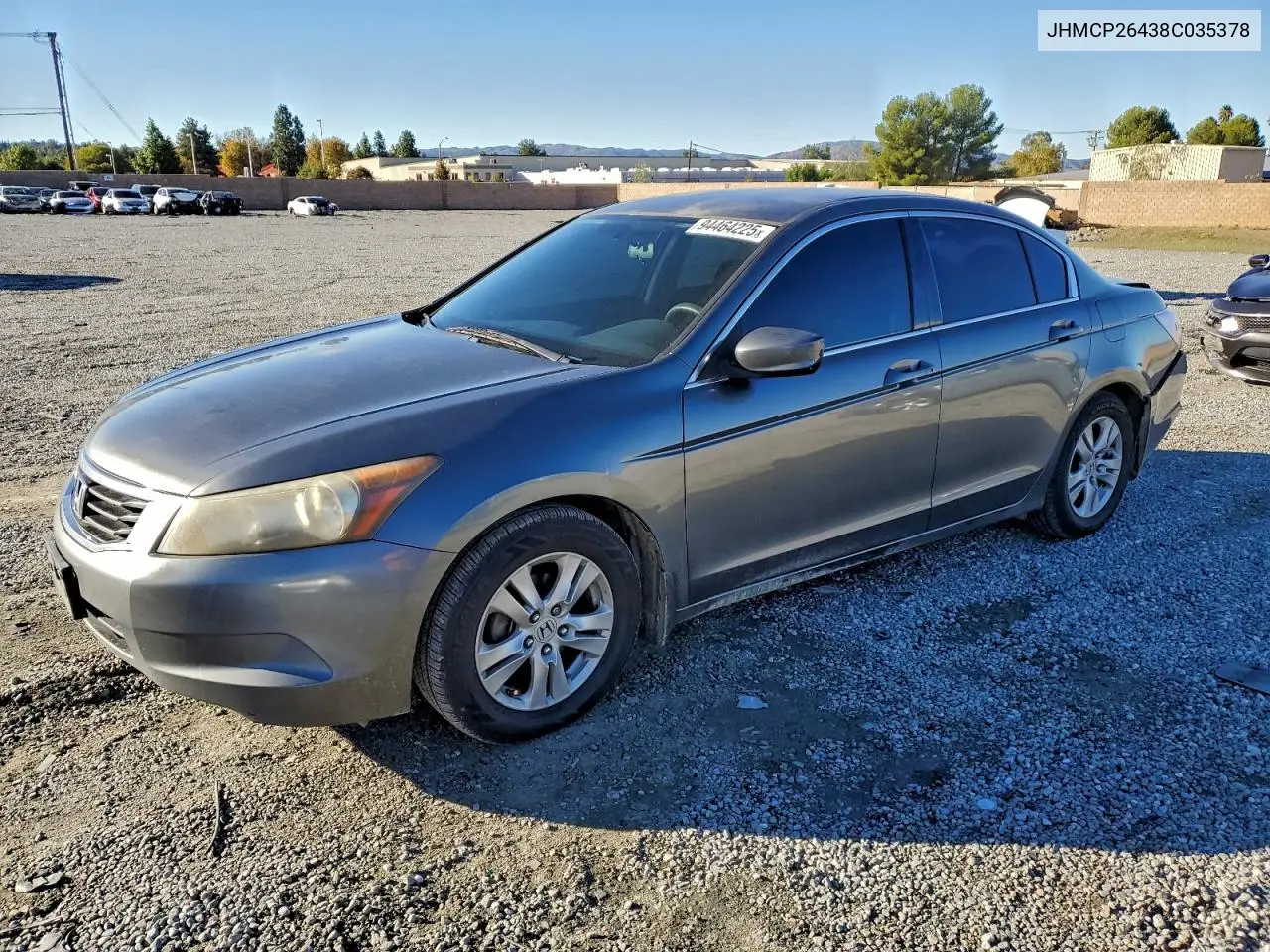 JHMCP26438C035378 2008 Honda Accord Lxp