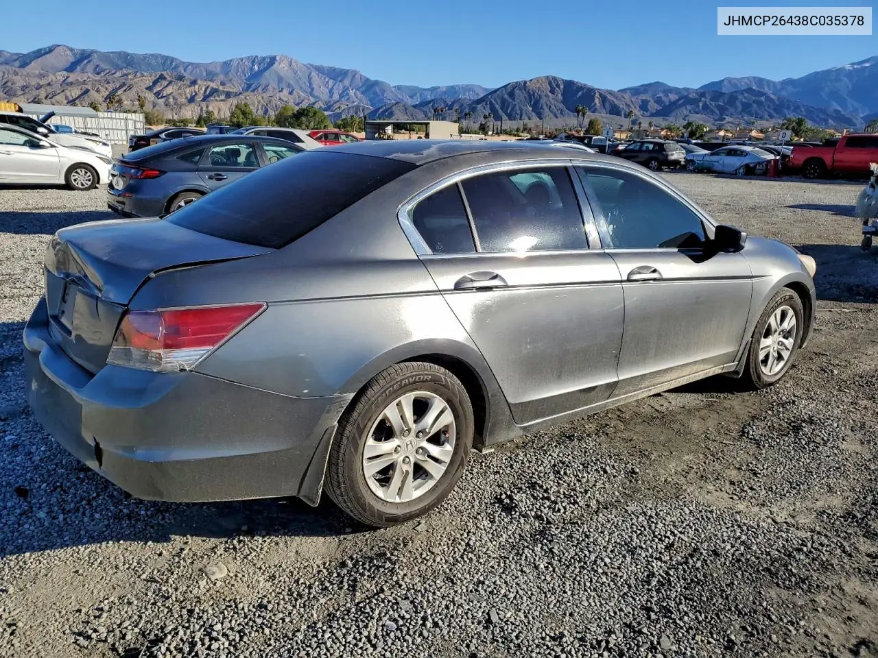 JHMCP26438C035378 2008 Honda Accord Lxp