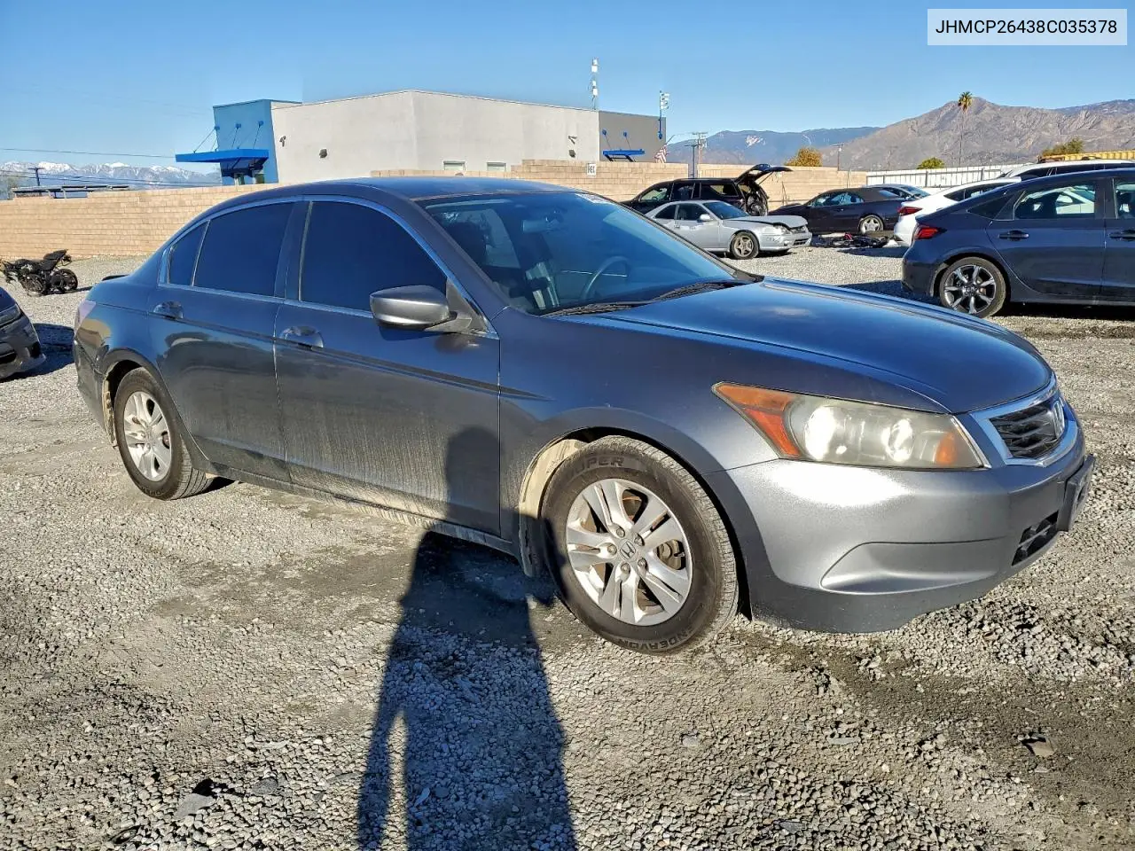 JHMCP26438C035378 2008 Honda Accord Lxp