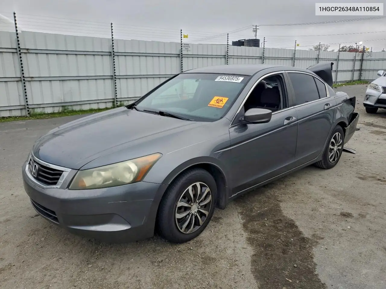 1HGCP26348A110854 2008 Honda Accord Lx