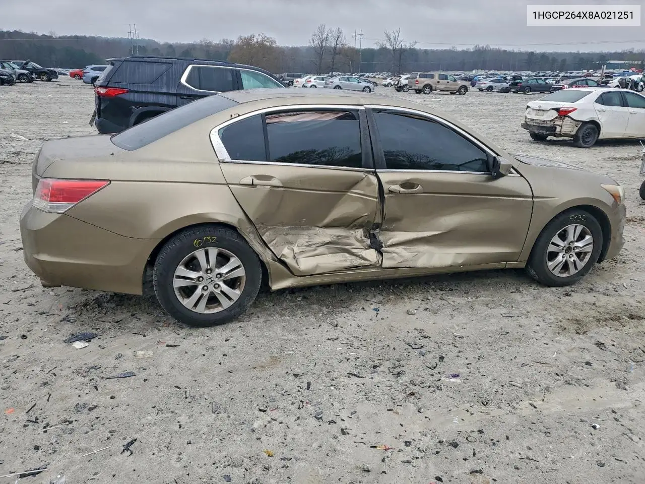 1HGCP264X8A021251 2008 Honda Accord Lxp