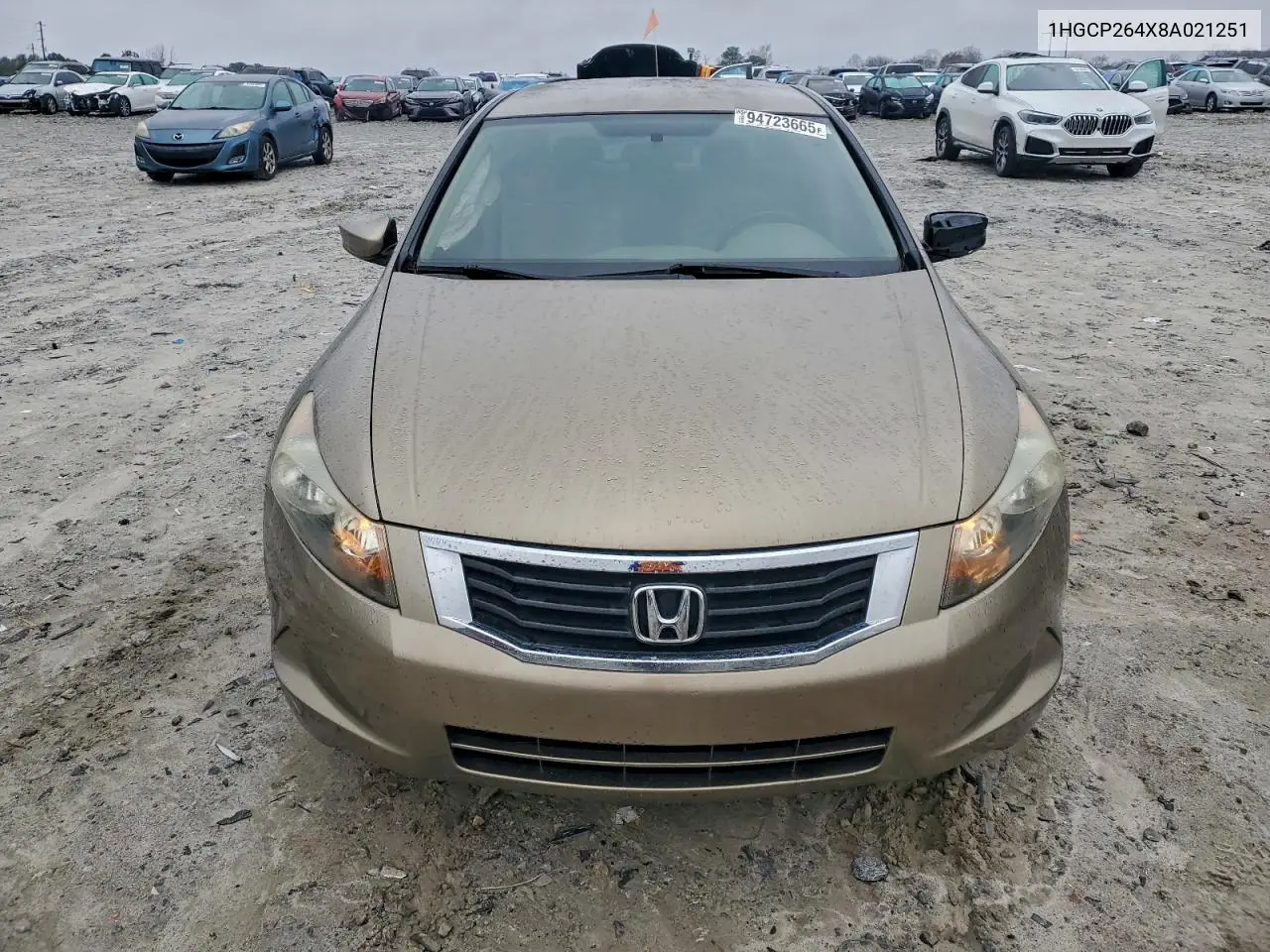 1HGCP264X8A021251 2008 Honda Accord Lxp