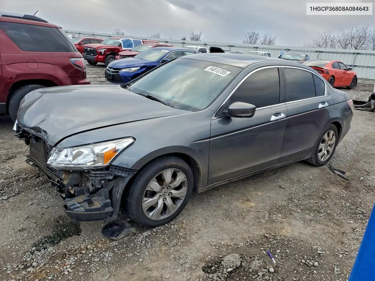 1HGCP36808A084643 2008 Honda Accord Exl