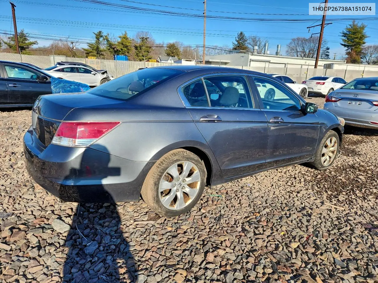 1HGCP26738A151074 2008 Honda Accord Ex