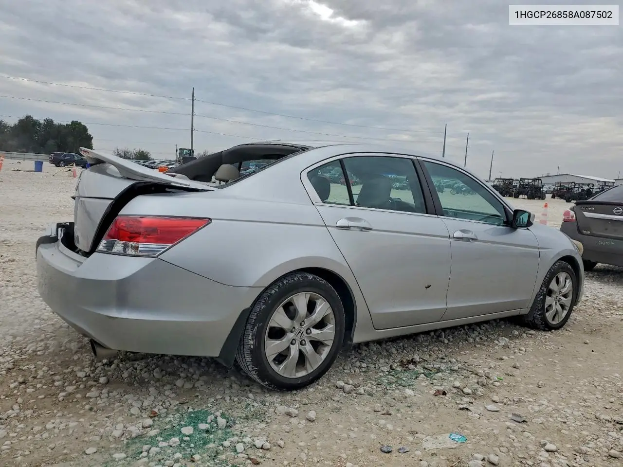 1HGCP26858A087502 2008 Honda Accord Exl